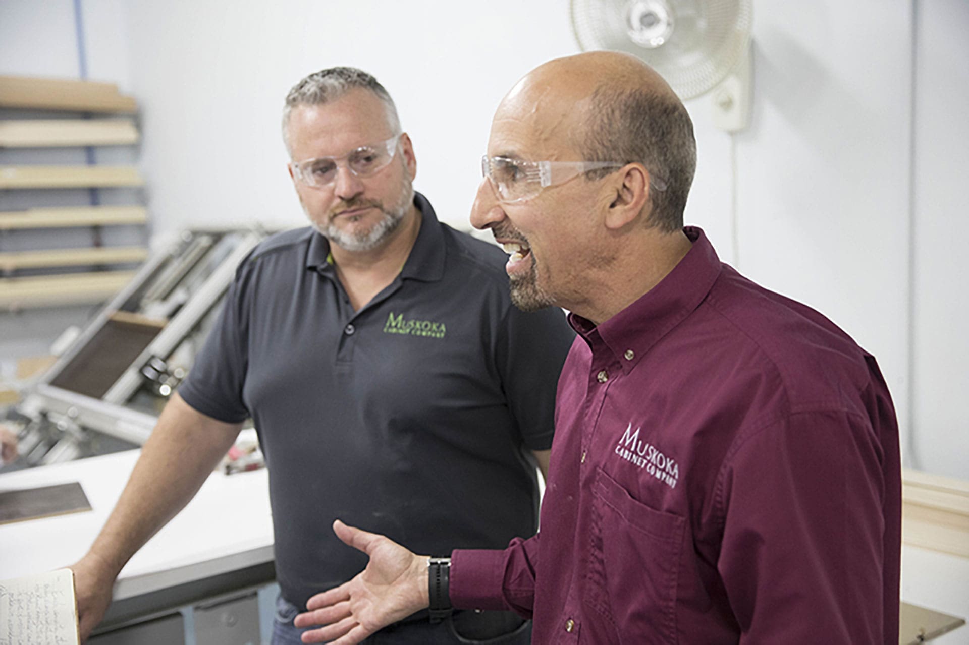 Koka team members representing their commitment to cabinet manufacturing innovation.